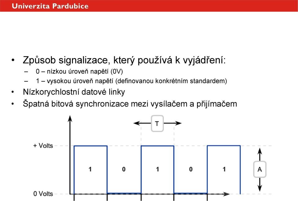 napětí (definovanou konkrétním standardem) Nízkorychlostní