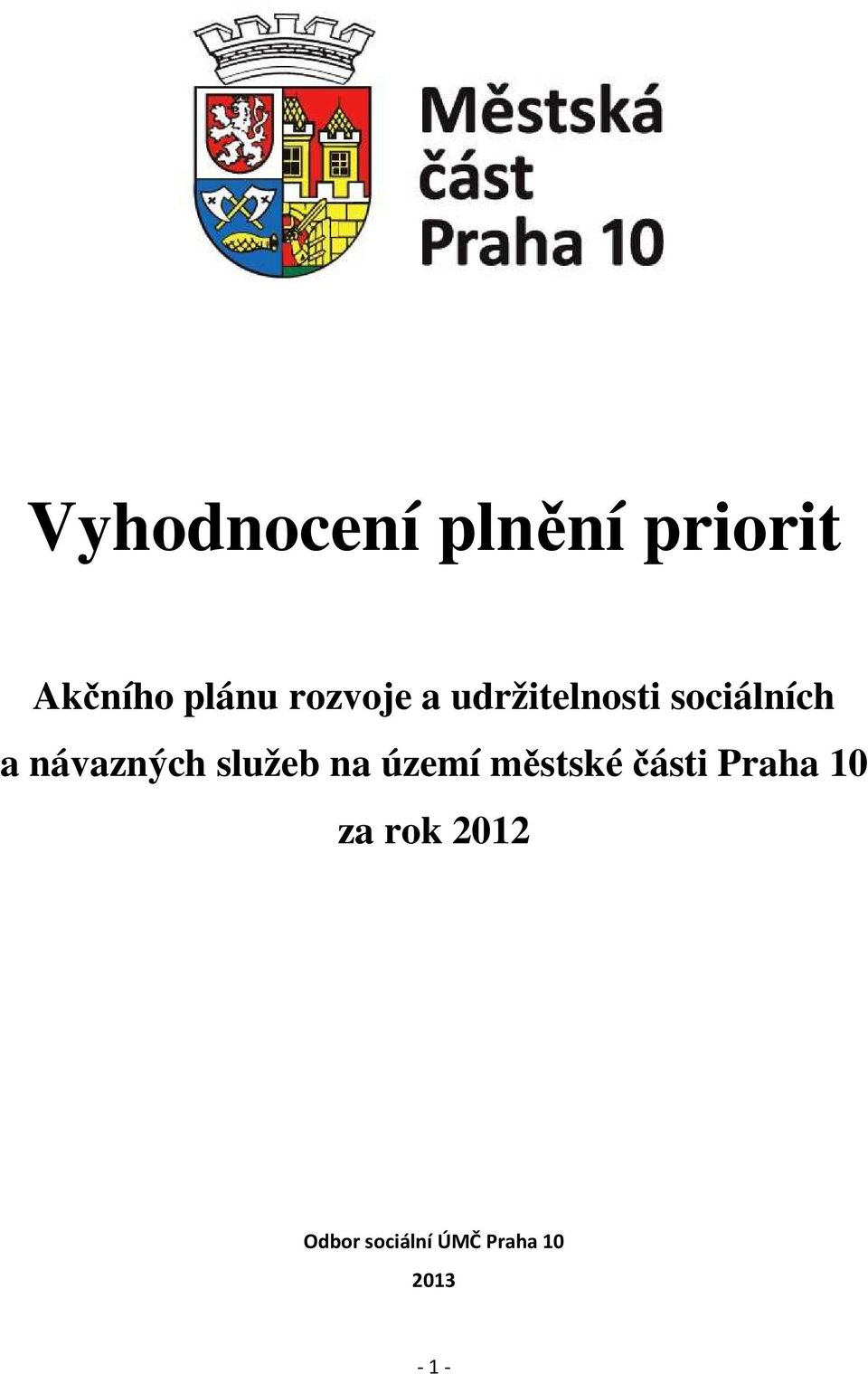 návazných služeb na území městské části