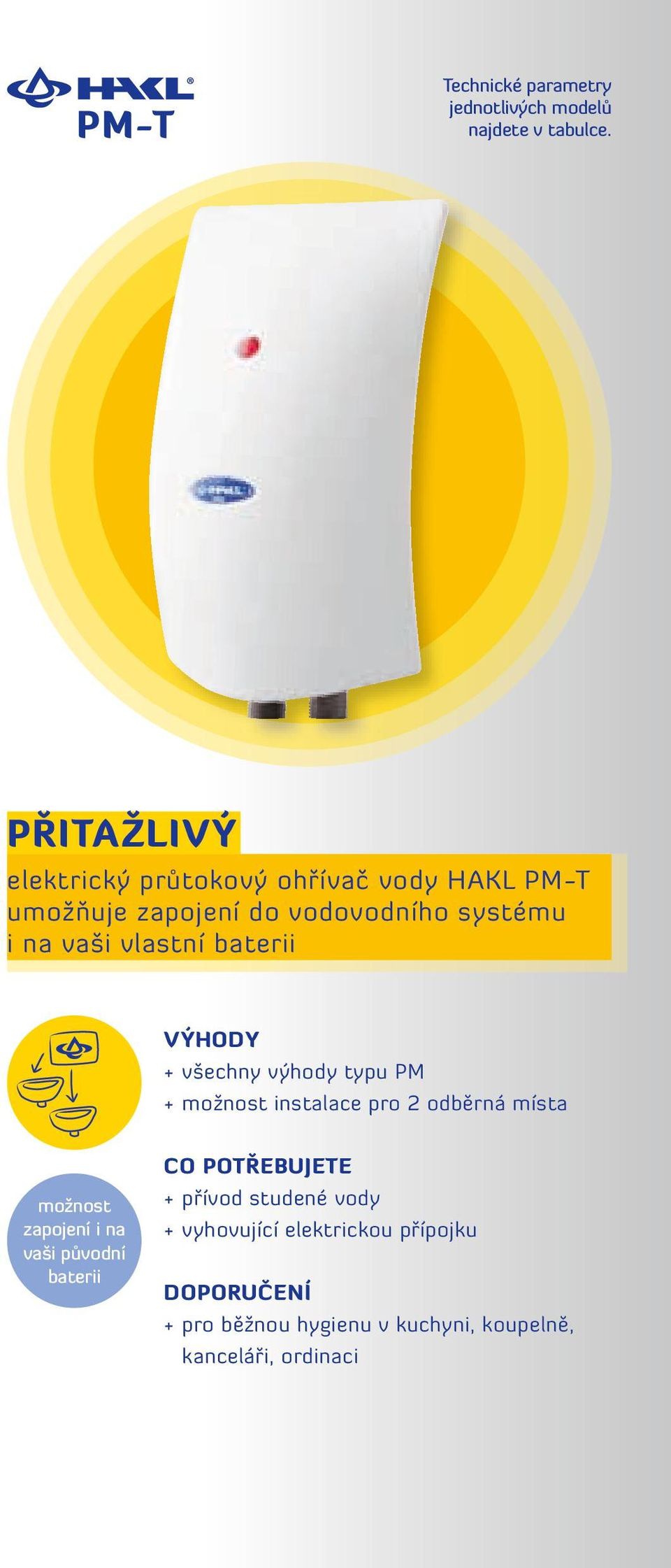 vlastní baterii VÝHODY + všechny výhody typu PM + možnost instalace pro 2 odběrná místa možnost zapojení i na