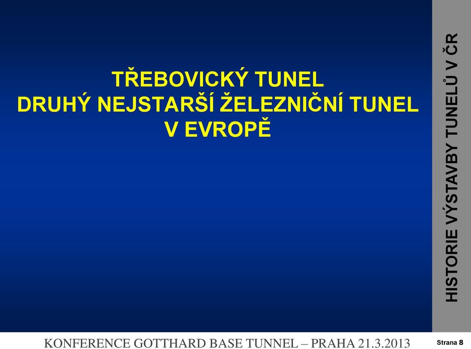 VÝSTAVBY TUNELŮ V ČR KONFERENCE