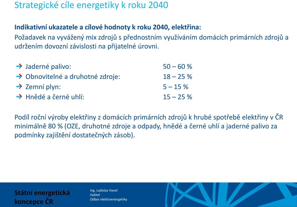 Jaderné palivo: 50 60 % Obnovitelné a druhotné zdroje: 18 25 % Zemní plyn: 5 15 % Hnědé a černé uhlí: 15 25 % Podíl roční výroby elektřiny z