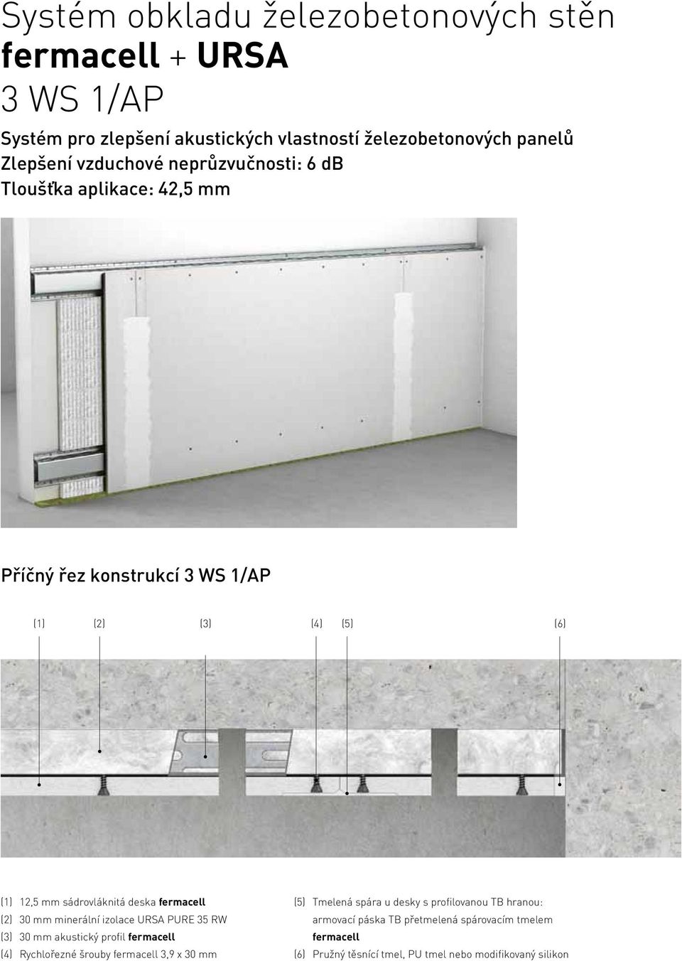 3,9 x 30 mm (5) Tmelená spára u desky s profilovanou TB hranou: armovací páska TB