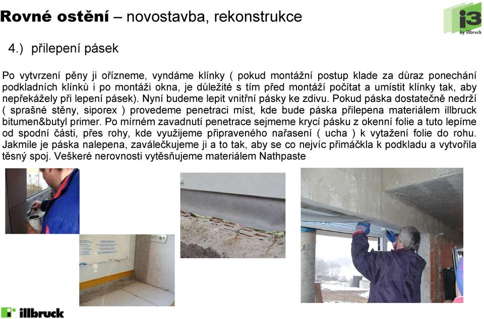 illbruck Building Systems spol. s r.o. Montáž systému - PDF Stažení zdarma