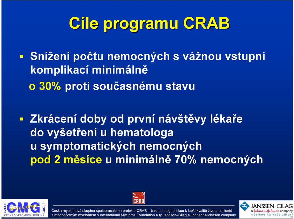 doby od první návštěvy lékaře do vyšetření u hematologa u