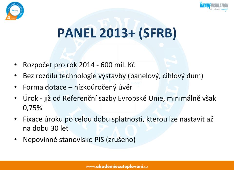 nízkoúročený úvěr Úrok - již od Referenční sazby Evropské Unie, minimálně však