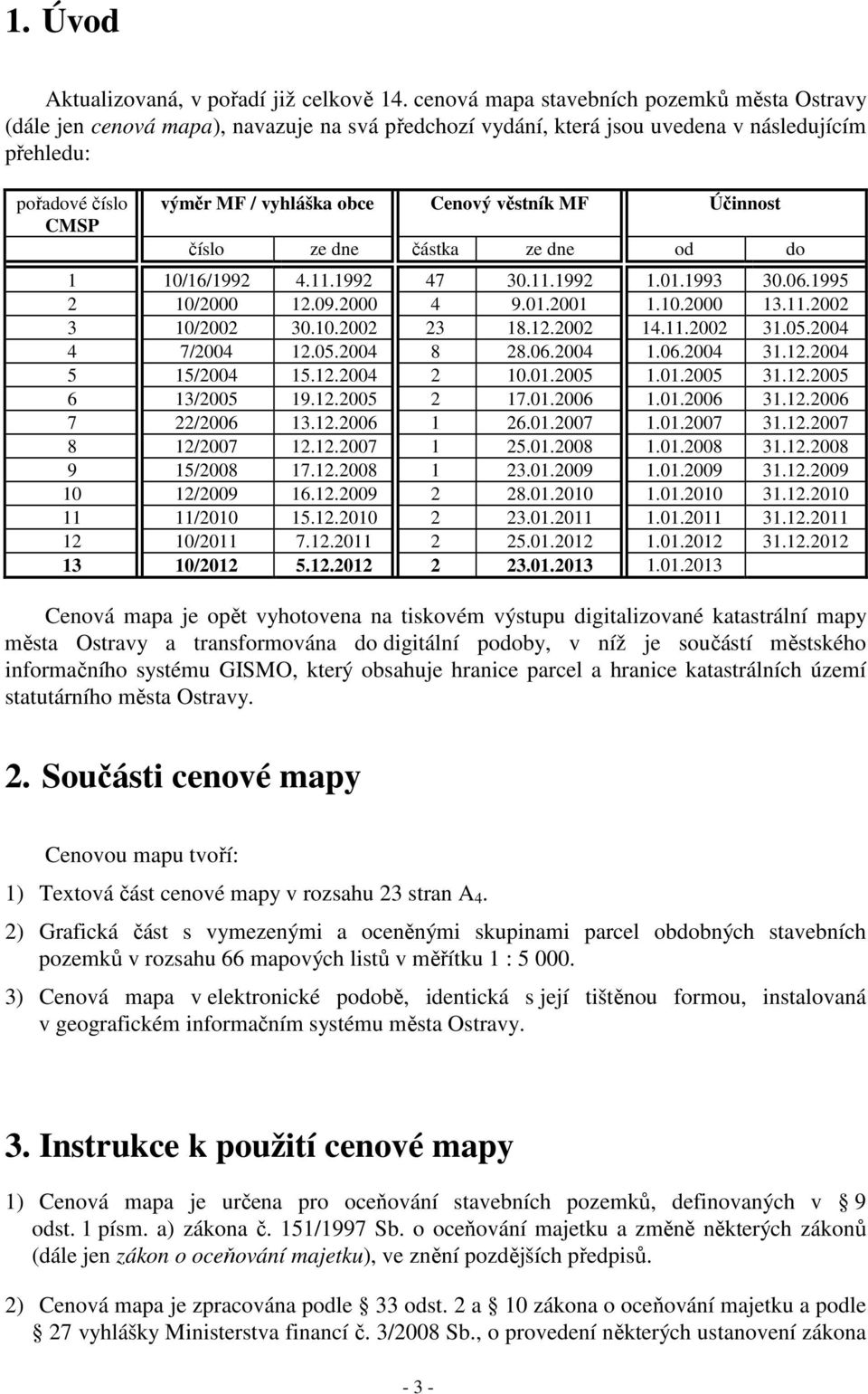 věstník MF Účinnost číslo ze dne částka ze dne od do 1 10/16/1992 4.11.1992 47 30.11.1992 1.01.1993 30.06.1995 2 10/2000 12.09.2000 4 9.01.2001 1.10.2000 13.11.2002 3 10/2002 30.10.2002 23 18.12.2002 14.