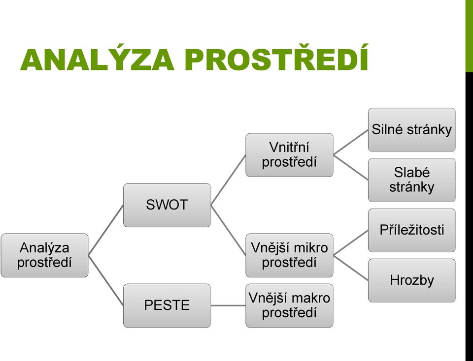 Analýza prostředí PESTE Vnější mikro