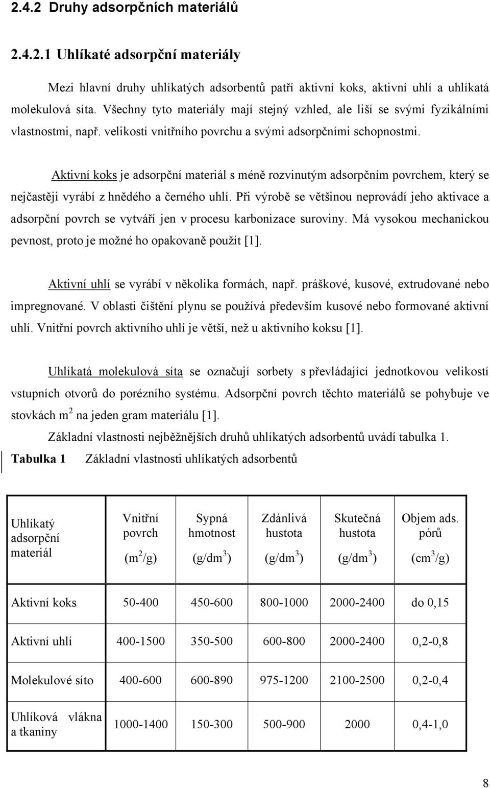 Aktivní koks je adsorpční materiál s méně rozvinutým adsorpčním povrchem, který se nejčastěji vyrábí z hnědého a černého uhlí.