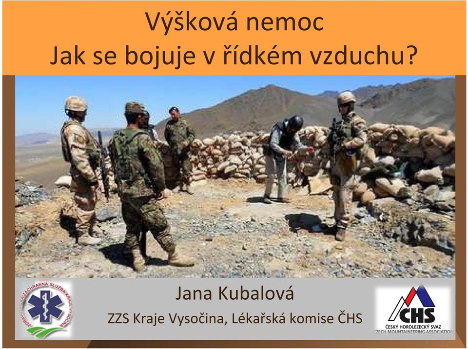 Jana Kubalová ZZS Kraje
