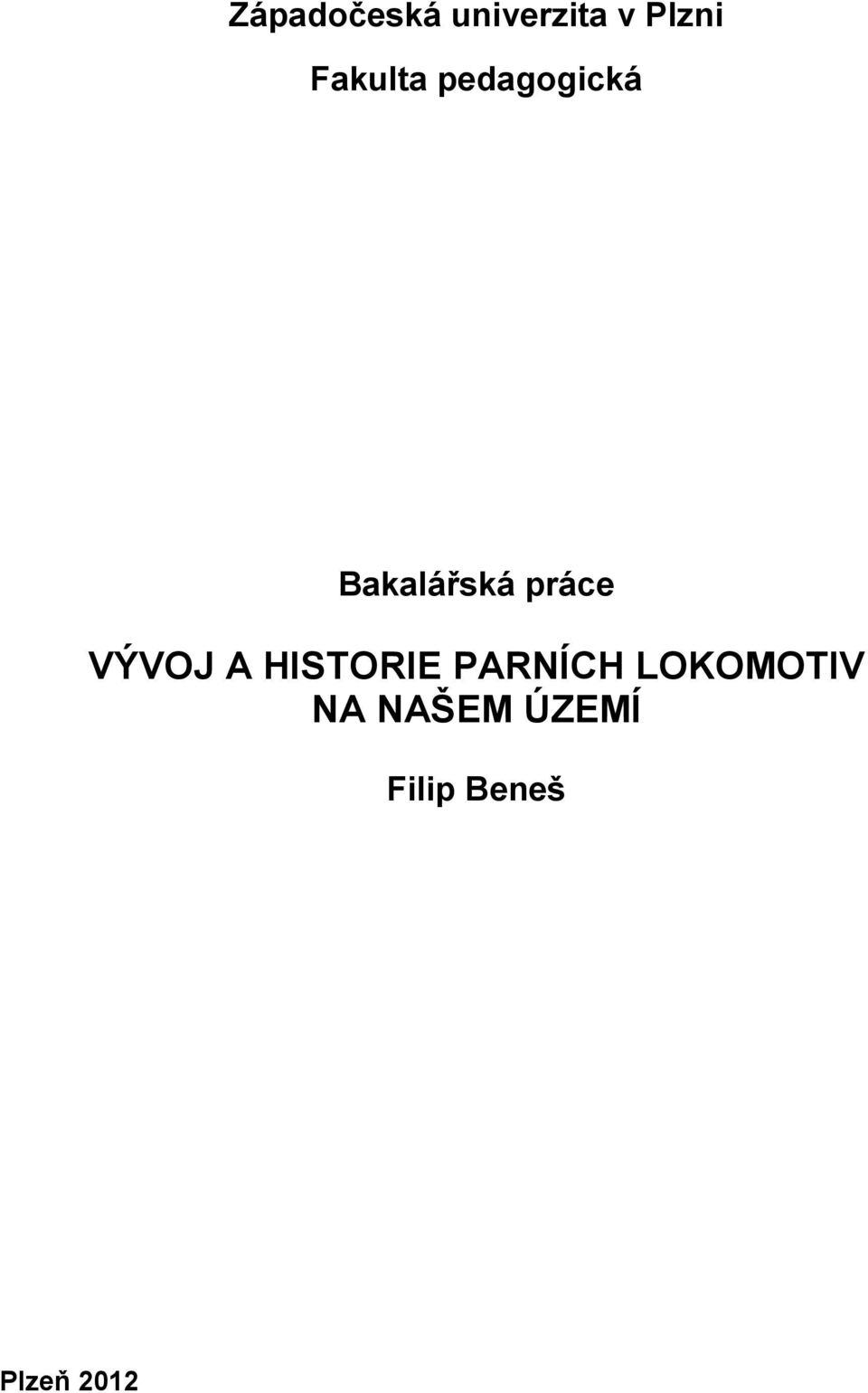 práce VÝVOJ A HISTORIE PARNÍCH