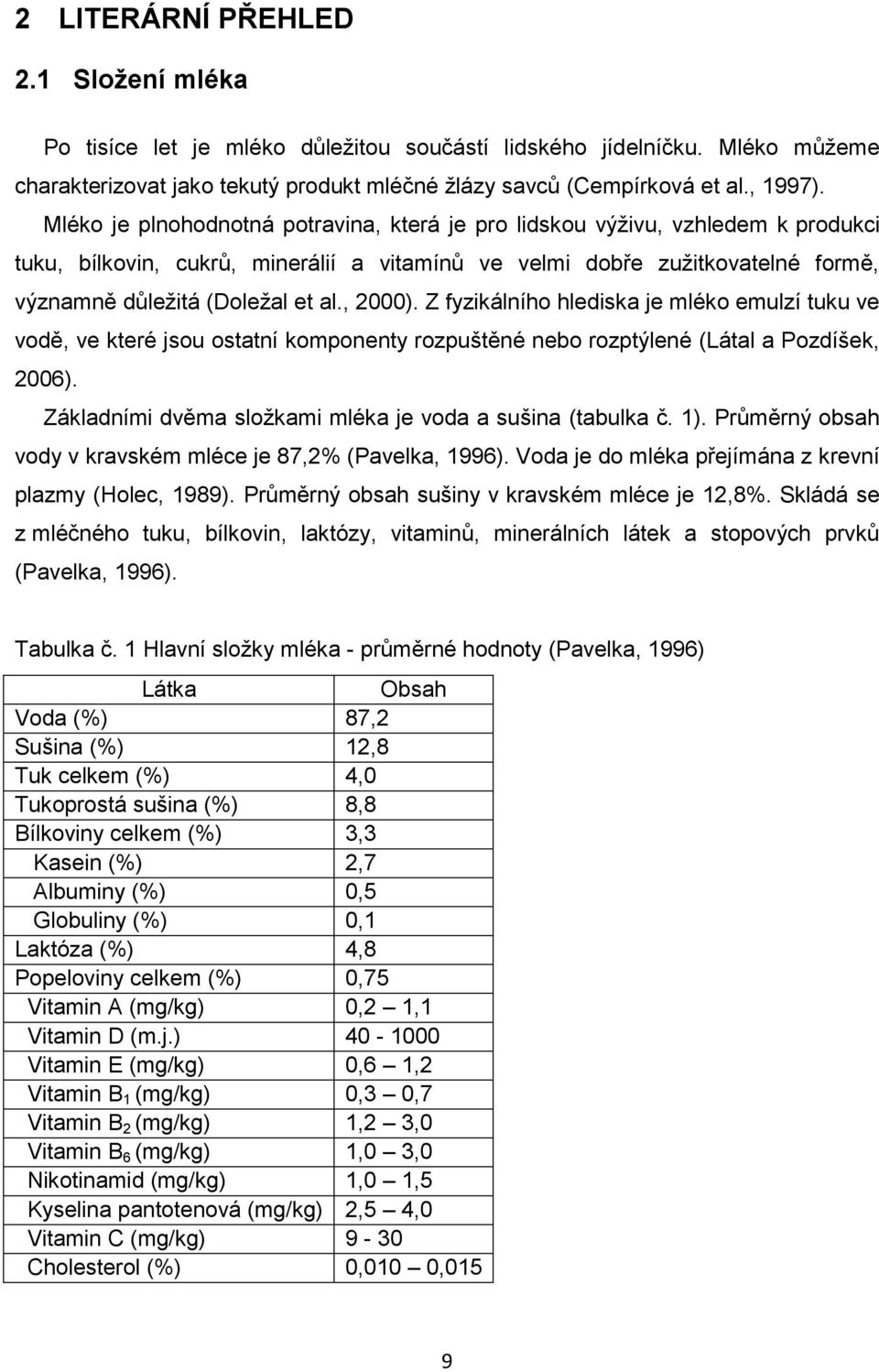 , 2000). Z fyzikálního hlediska je mléko emulzí tuku ve vodě, ve které jsou ostatní komponenty rozpuštěné nebo rozptýlené (Látal a Pozdíšek, 2006).