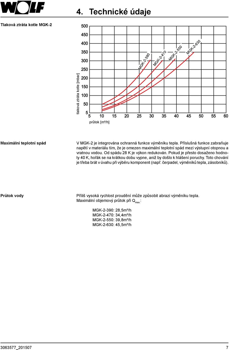 Pokud je přesto dosaženo hodnoty 40 K, hořák se na krátkou dobu vypne, aniž by došlo k hlášení poruchy. Toto chování je třeba brát v úvahu při výběru komponent (např.