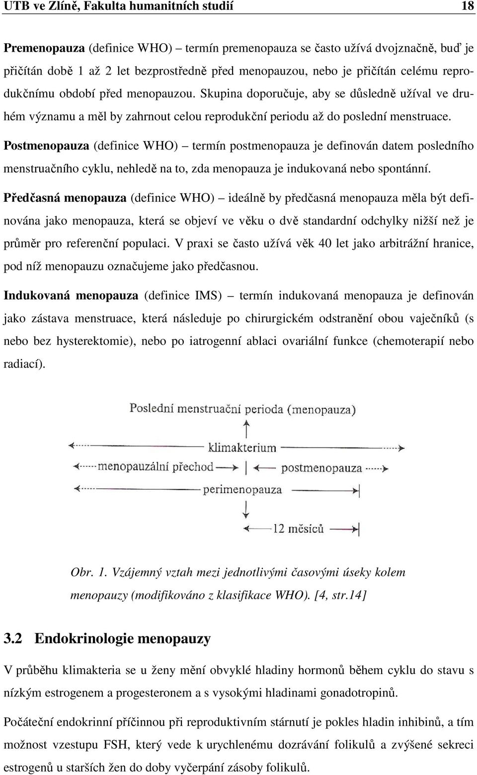 Postmenopauza (definice WHO) termín postmenopauza je definován datem posledního menstruačního cyklu, nehledě na to, zda menopauza je indukovaná nebo spontánní.