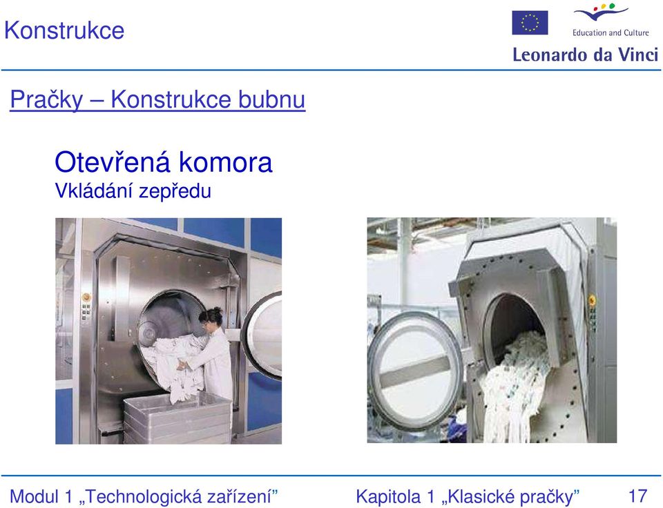 zepředu Modul 1 Technologická