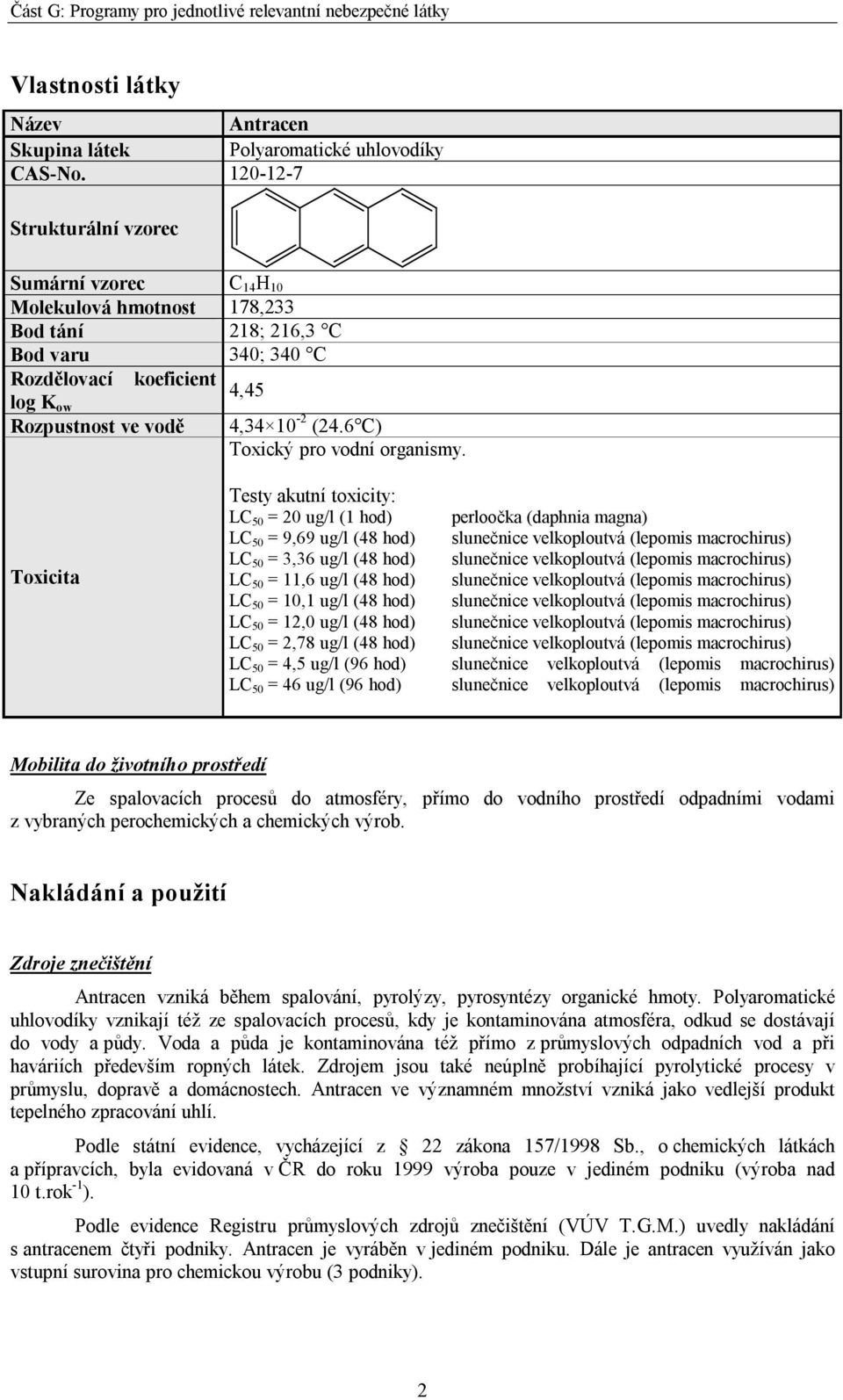 6 C) Toxický pro vodní organismy.