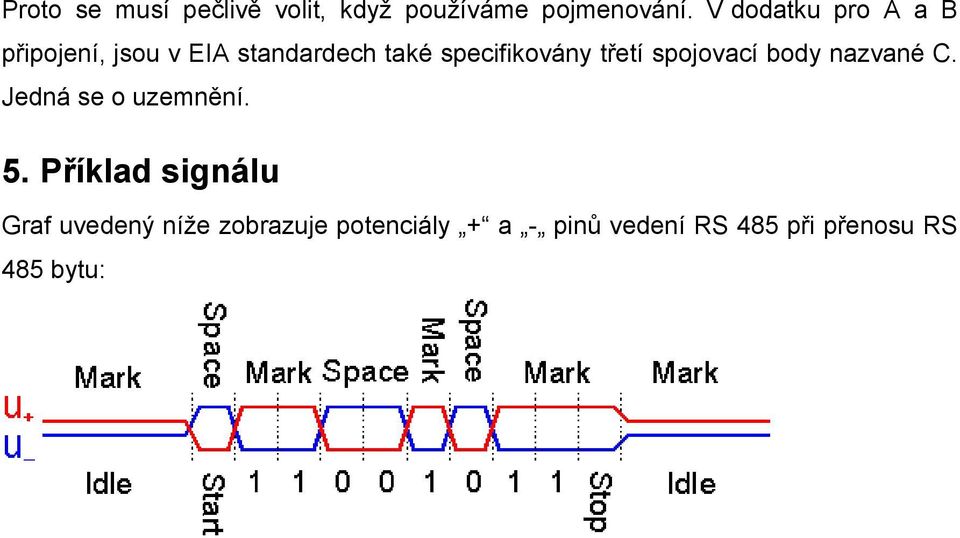 třetí spojovací body nazvané C. Jedná se o uzemnění. 5.