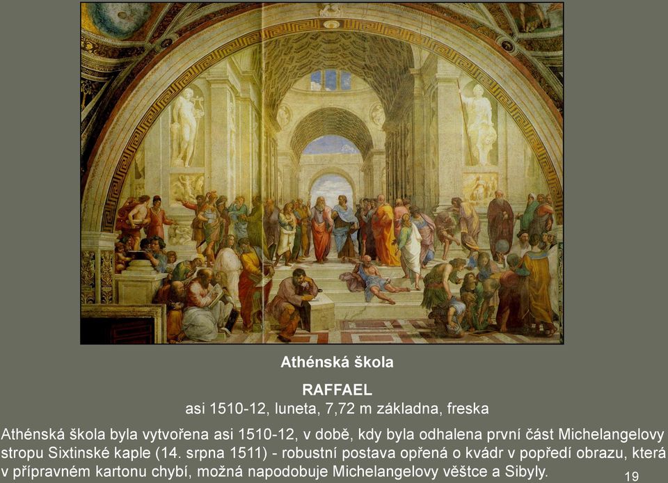 stropu Sixtinské kaple (14.