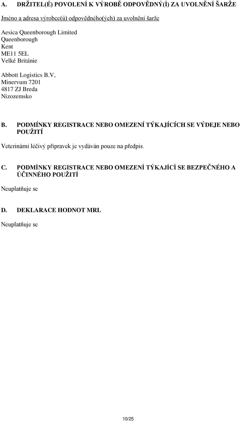 V, Minervum 7201 4817 ZJ Breda Nizozemsko B.