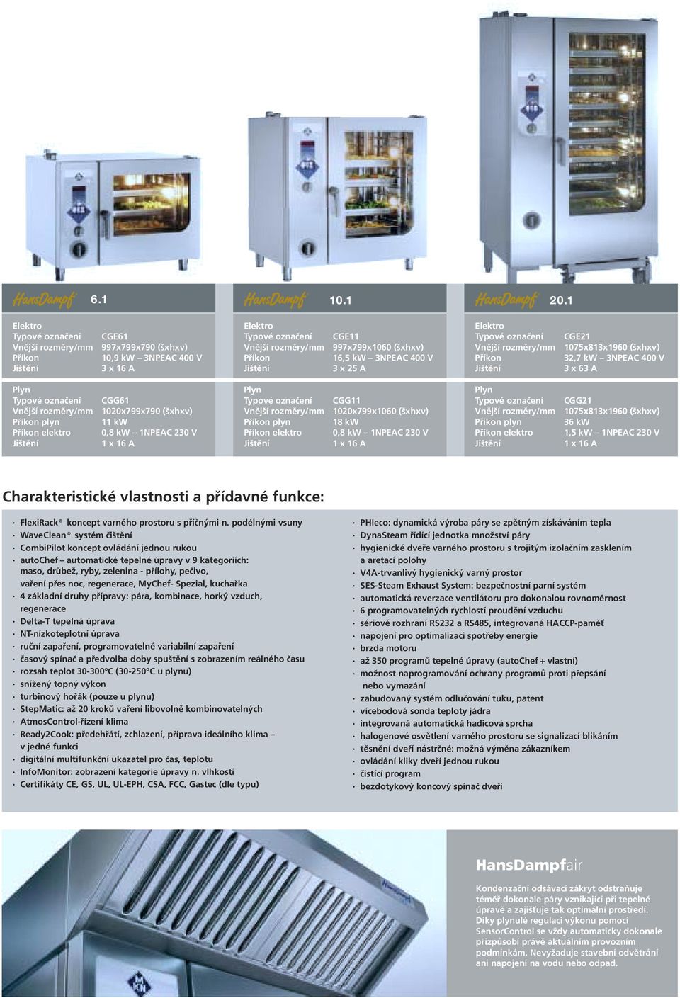 elektro 0,8 kw 1NPEAC 230 V 1 x 16 A Elektro Typové označení CGE11 Vnější rozměry/mm 997x799x1060 (šxhxv) Příkon 16,5 kw 3NPEAC 400 V 3 x 25 A Plyn Typové označení CGG11 Vnější rozměry/mm