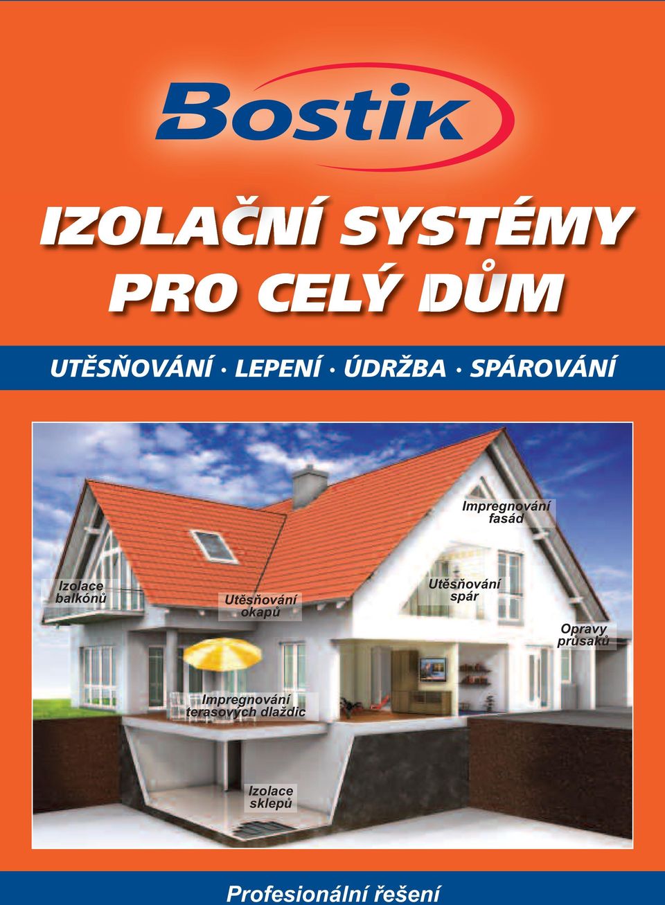 Izolace balkónů Utěsňování okapů Utěsňování spár