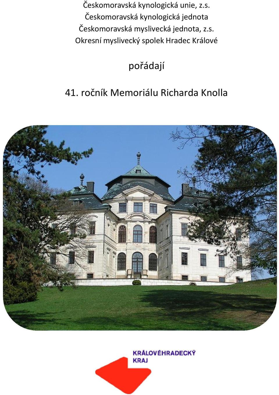 myslivecká jednota, z.s. Okresní myslivecký