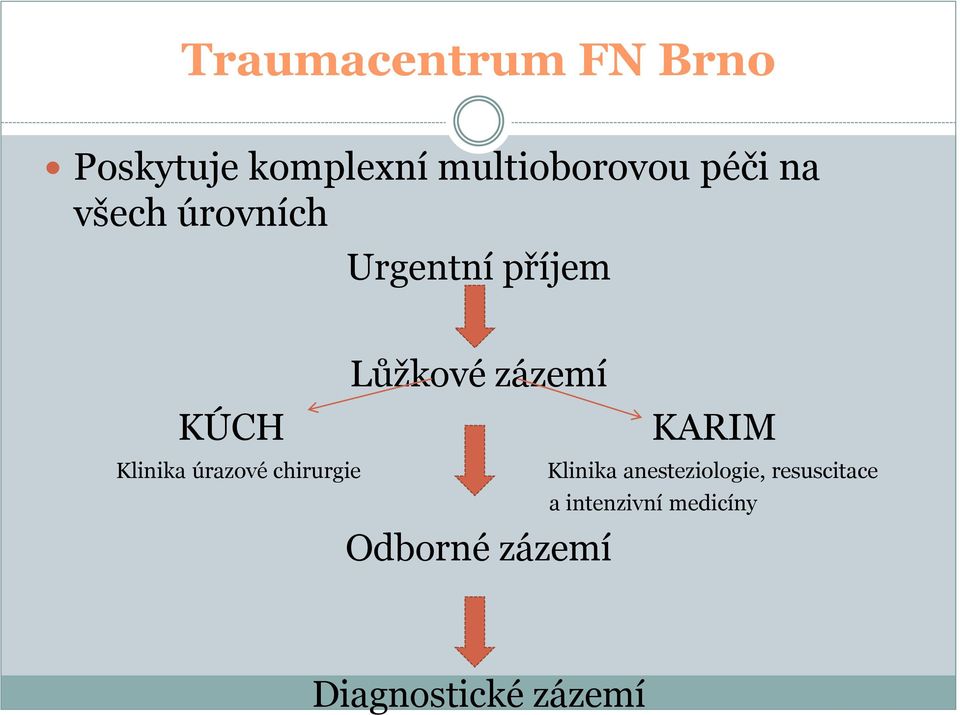 KARIM Klinika úrazové chirurgie Klinika anesteziologie,