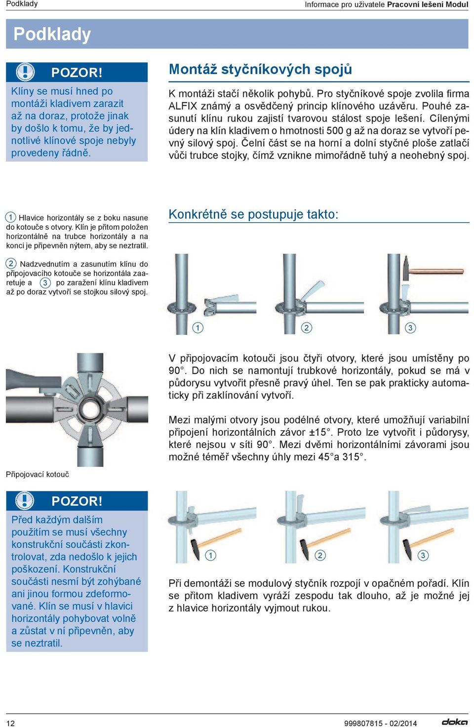 Pracovní lešení Modul - PDF Stažení zdarma