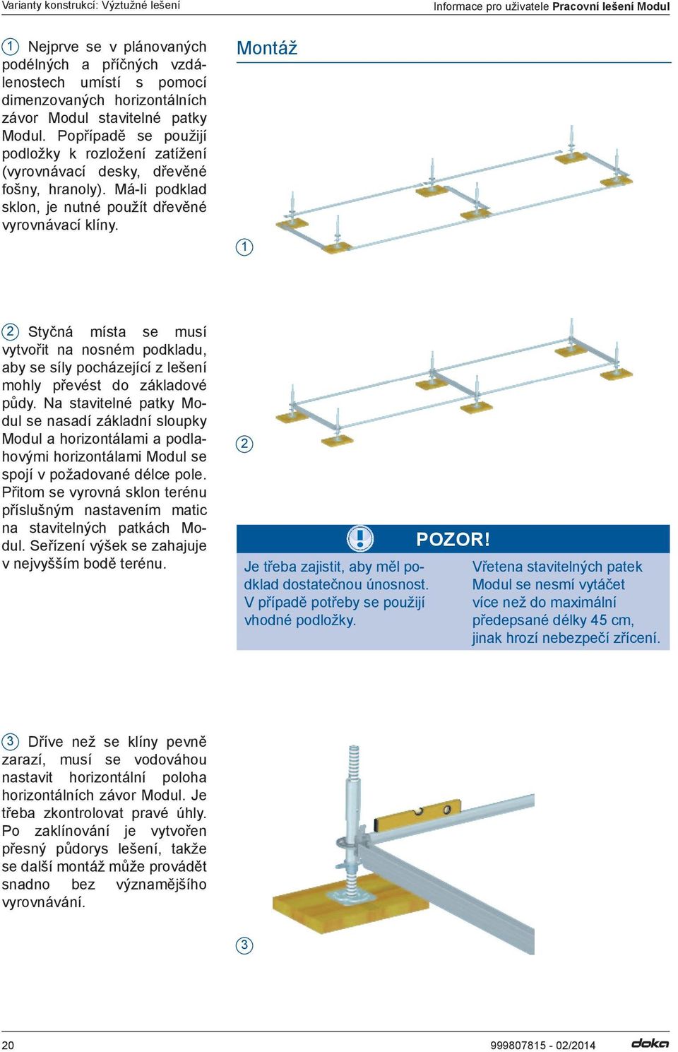 Pracovní lešení Modul - PDF Stažení zdarma