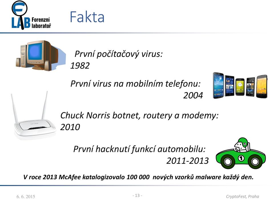 hacknutí funkcí automobilu: 2011-2013 V roce 2013 McAfee