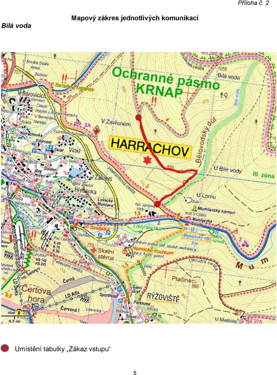 Mapový zákres