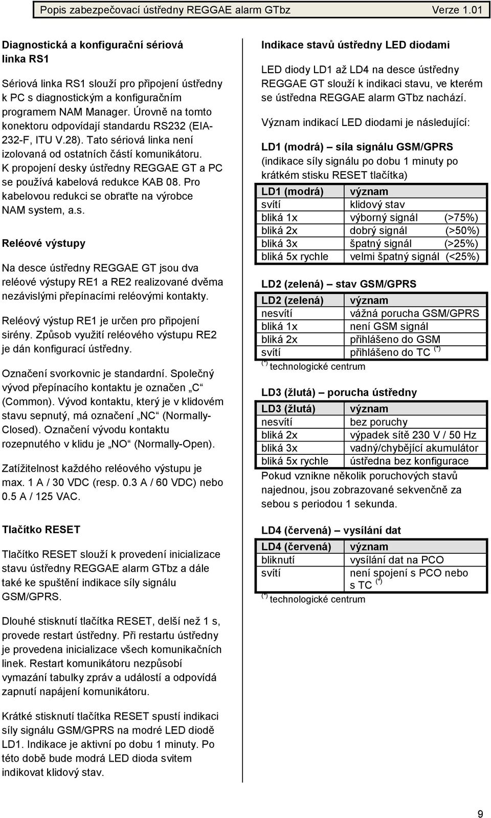 Úrovně na tomto konektoru odpovídají standardu RS232 (EIA- 232-F, ITU V.28). Tato sériová linka není izolovaná od ostatních částí komunikátoru.
