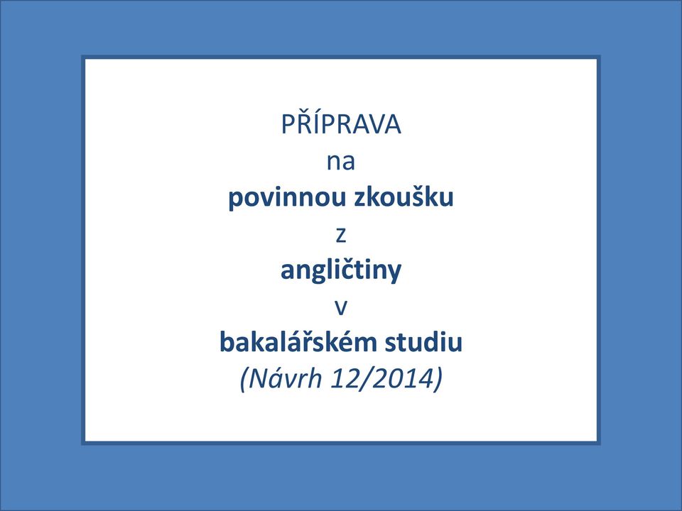angličtiny v