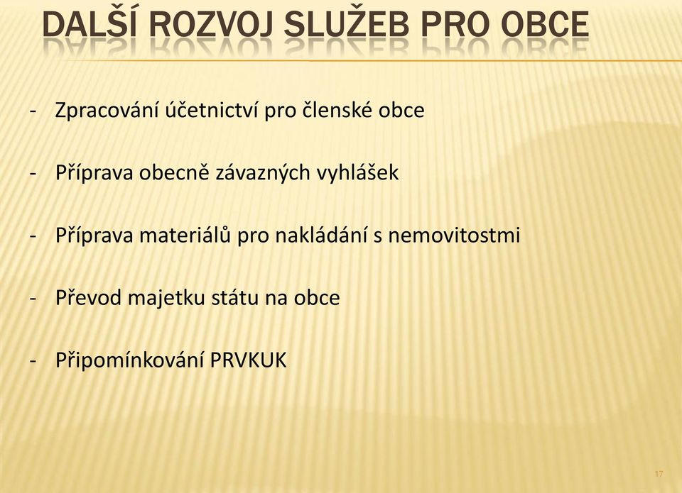 - Příprava materiálů pro nakládání s nemovitostmi -