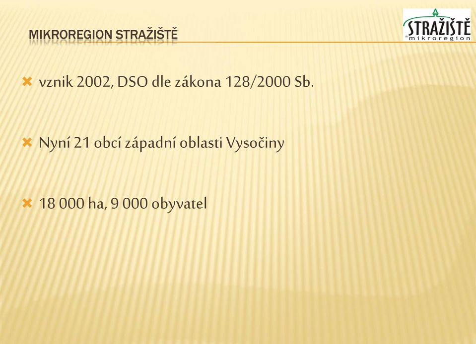 Sb. Nyní 21 obcí západní