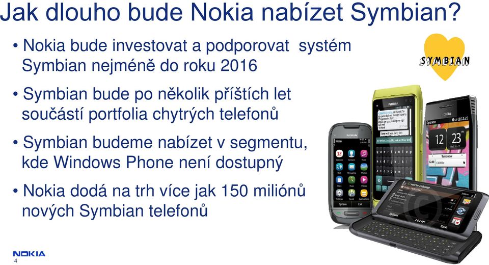 bude po několik příštích let součástí portfolia chytrých telefonů Symbian