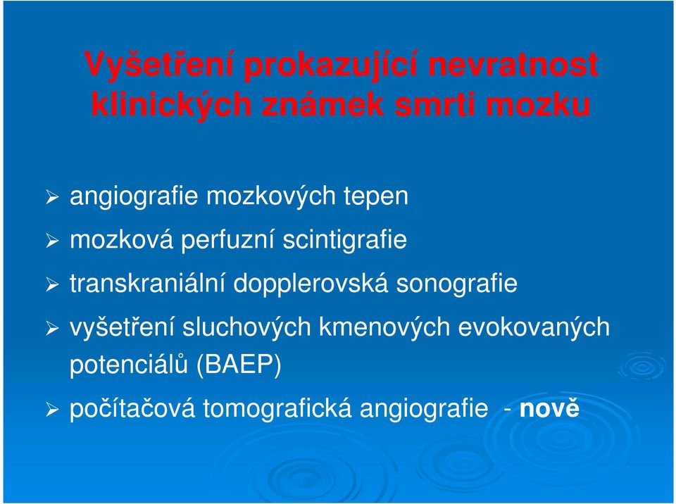 transkraniální dopplerovská sonografie vyšetření sluchových