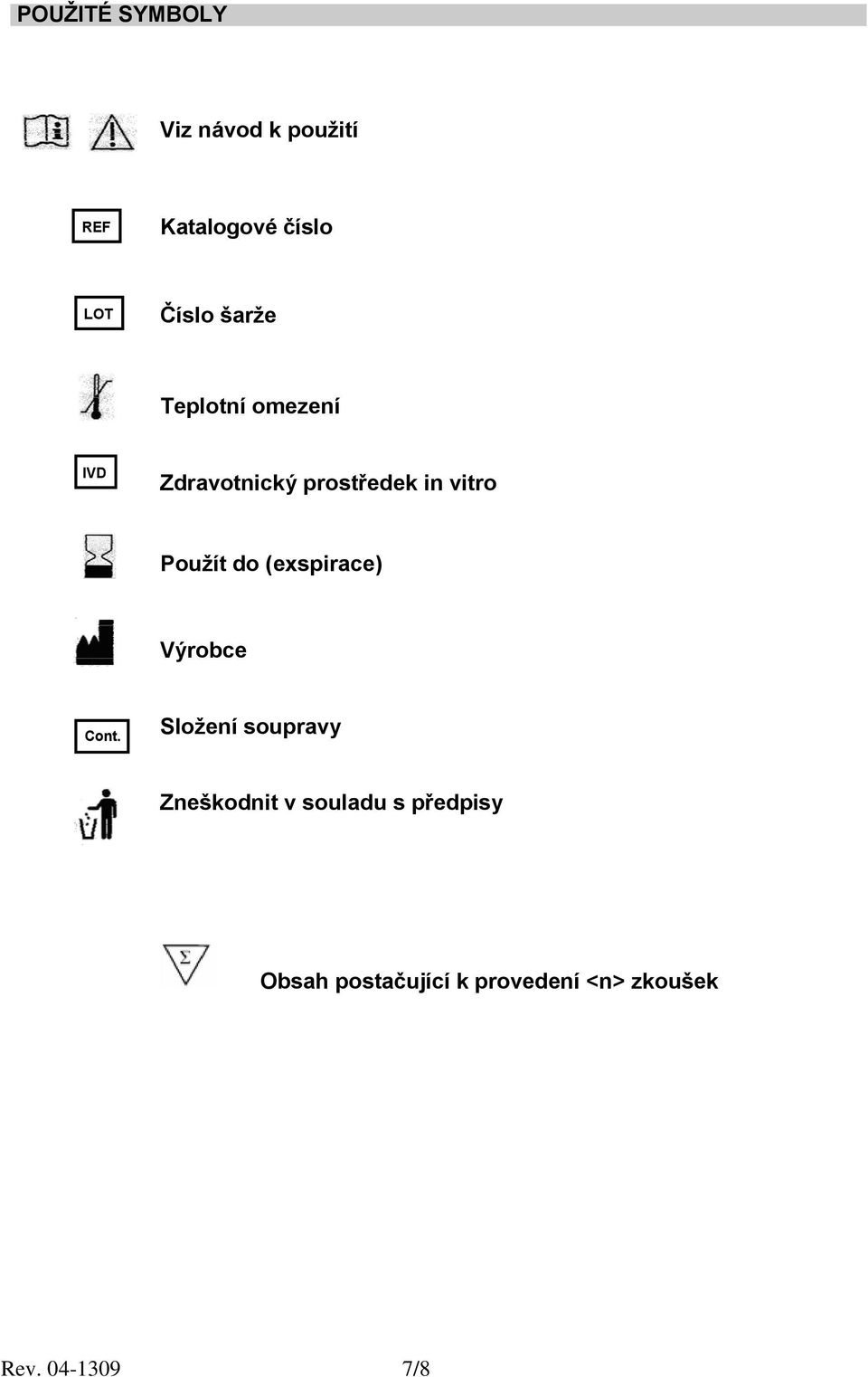 do (exspirace) Výrobce Cont.