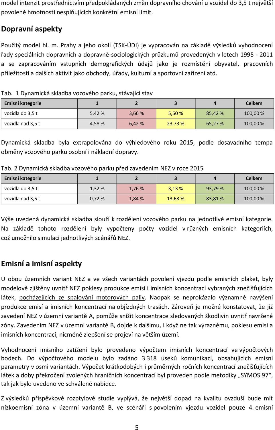 Prahy a jeho okolí (TSK-ÚDI) je vypracován na základě výsledků vyhodnocení řady speciálních dopravních a dopravně-sociologických průzkumů provedených v letech 1995-2011 a se zapracováním vstupních