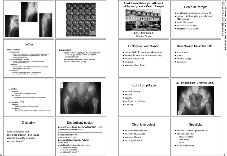 diferenciace pluripotentních mezenchymálních bun k na osteoblasty chirurgická zlepšení kloubního pohybu, dosažení adekvátní sedící a stojící pozice, snížení spasticity a prevence dekubit riziko