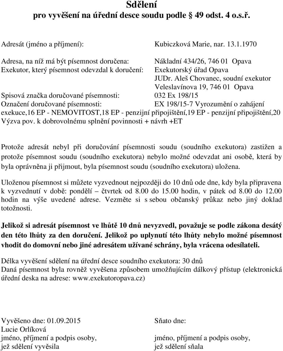 - penzijní připojištění,19 EP - penzijní připojištění,20 Výzva pov.