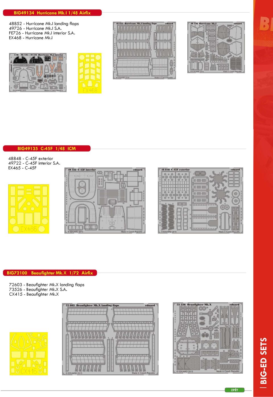 I BIG49135 C-45F 1/48 ICM 48848 - C-45F exterior 49722 - C-45F interior S.A.