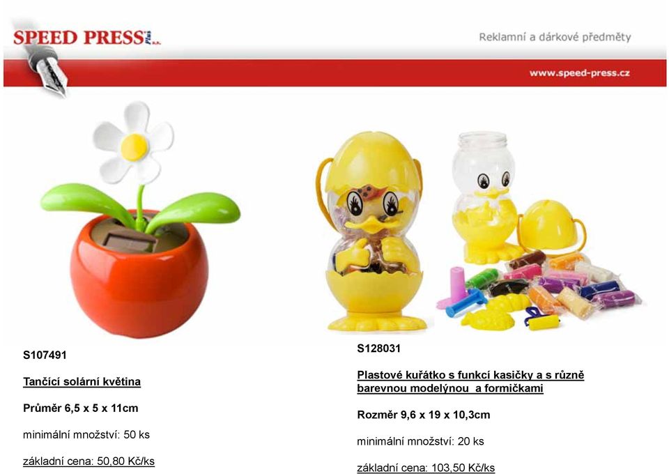 s funkcí kasičky a s různě barevnou modelýnou a formičkami Rozměr