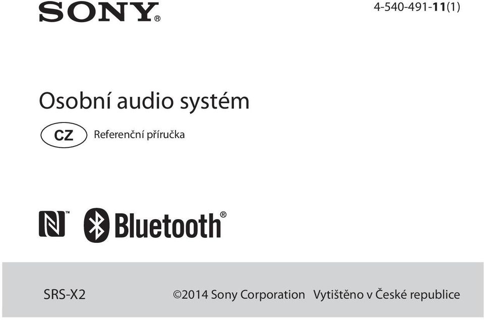 SRS-X2 1 CZ 2014 Sony