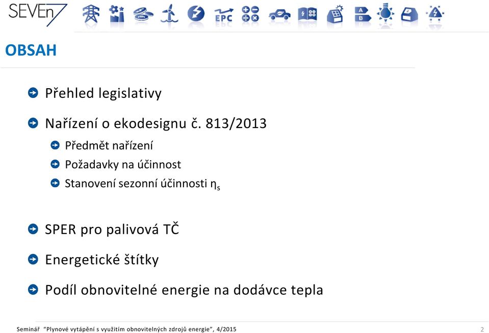 účinnosti ƞ s SPER pro palivová TČ Energetické štítky Podíl obnovitelné