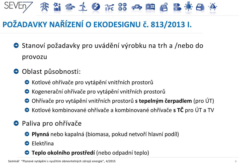 ohřívače pro vytápění vnitřních prostorů Ohřívače pro vytápění vnitřních prostorů s tepelným čerpadlem (pro ÚT) Kotlové kombinované ohřívače a