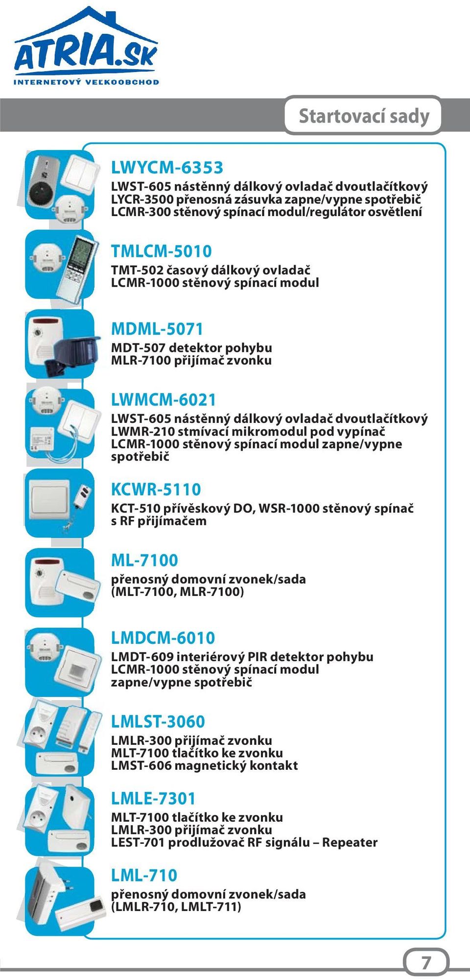 mikromodul pod vypínač LCMR-1000 stěnový spínací modul zapne/vypne spotřebič KCWR-5110 KCT-510 přívěskový DO, WSR-1000 stěnový spínač s RF přijímačem ML-7100 přenosný domovní zvonek/sada (MLT-7100,