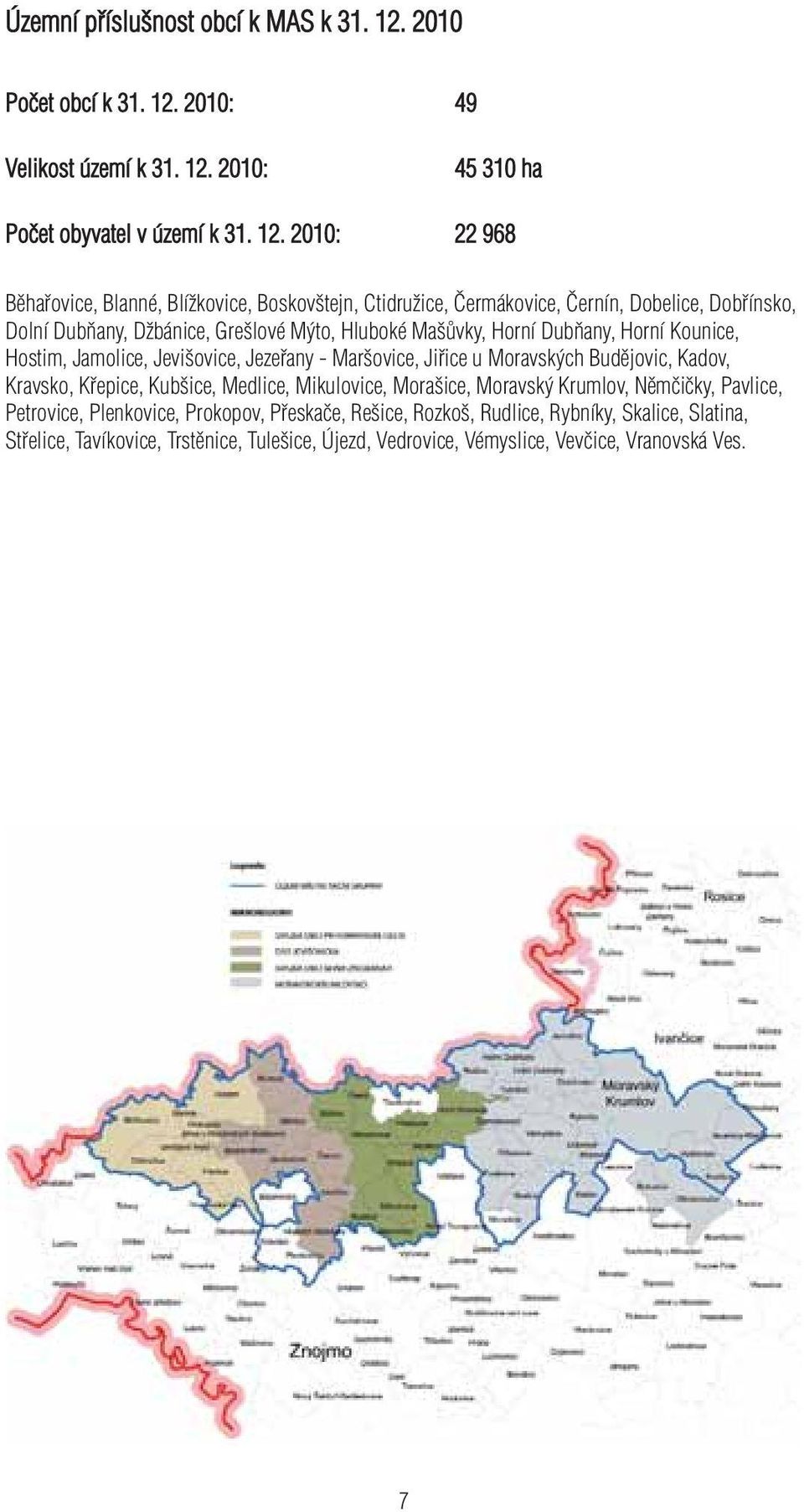 2010: 49 Velikost území k 31. 12.