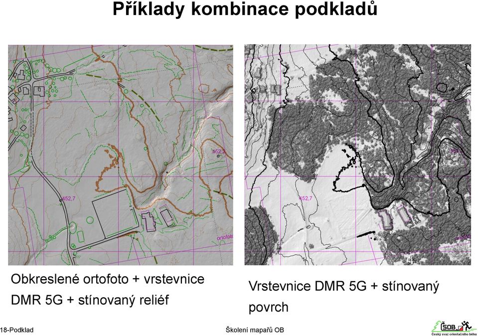 vrstevnice DMR 5G + stínovaný