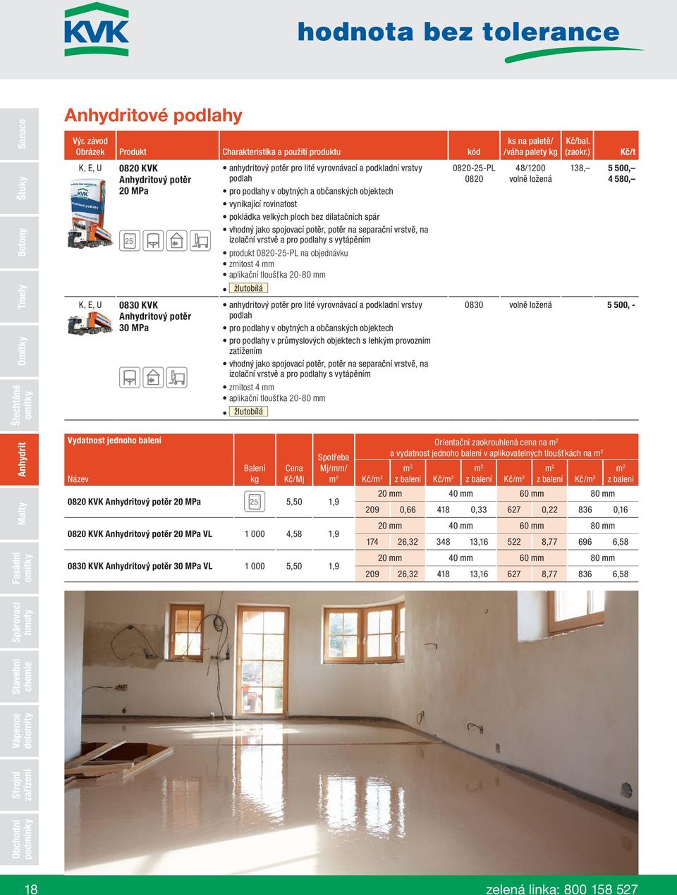 mm aplikační tloušťka 20-80 mm žlutobílá anhydritový potěr pro lité vyrovnávací a podkladní vrstvy podlah pro podlahy v obytných a občanských objektech pro podlahy v průmyslových objektech s lehkým