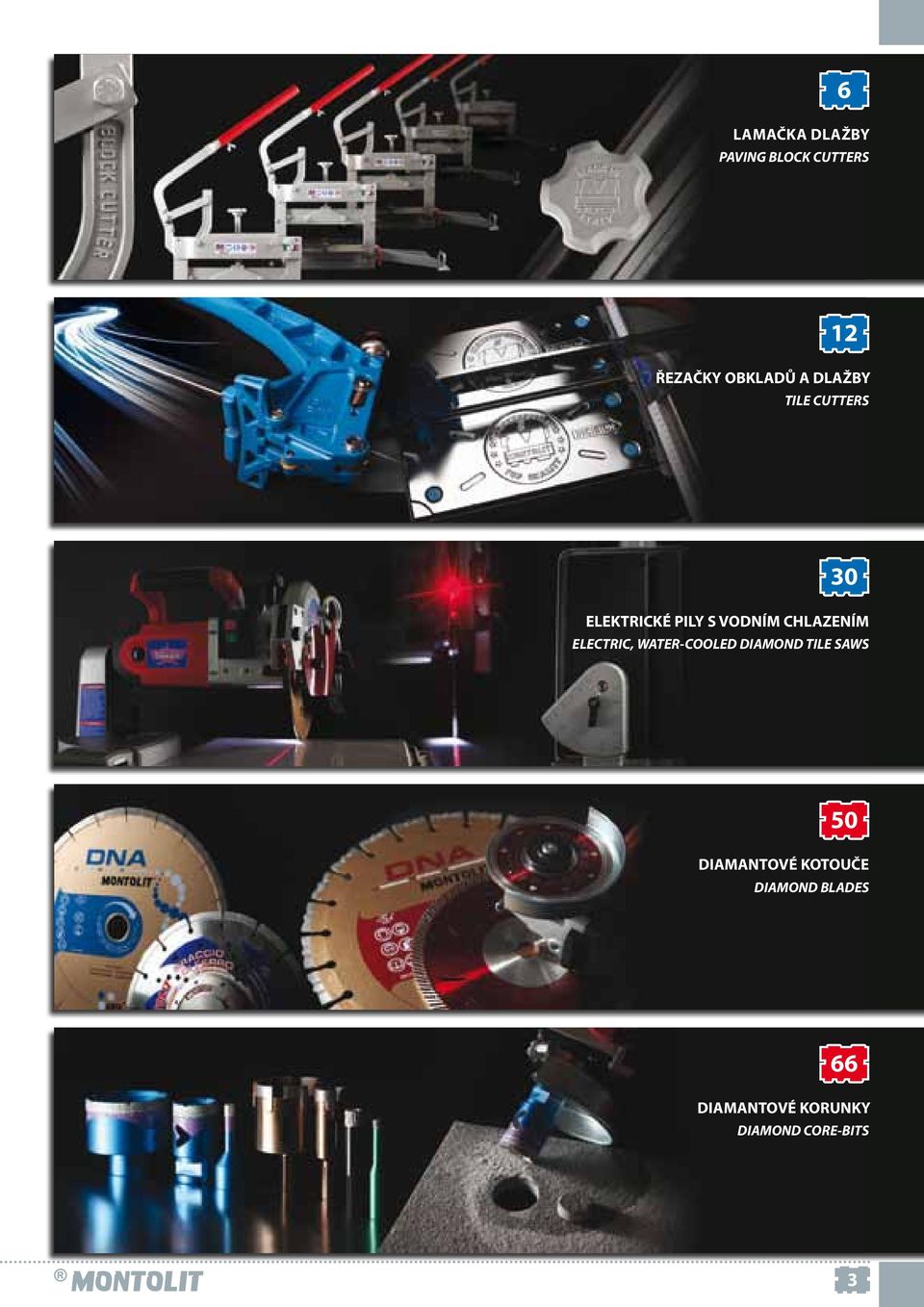 ELECTRIC, WATER-COOLED DIAMOND TILE SAWS 50 DIAMANTOVÉ
